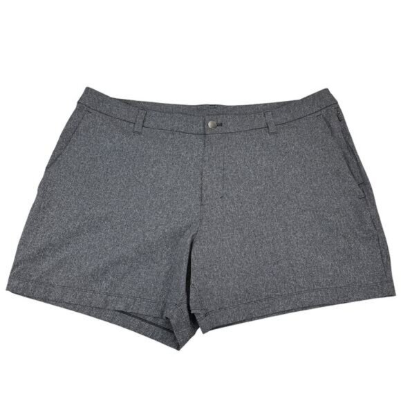 LULULEMON Commission Classic-Fit Short 5" Ventlight Size 38 Heathered Black - Picture 5 of 9